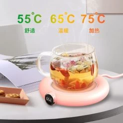 Coffee Mug Warmer For Desk Auto Shut Off USB, Electric Beverage Warmer For Coffee,Cocoa,Tea,Milk Pink -Kitchen Appliances Discounts 77431963 4