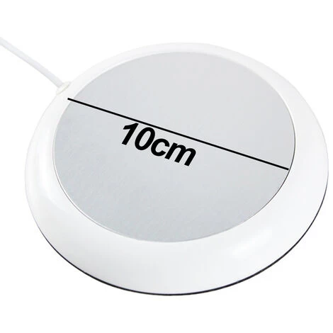 USB Coffee Mug Warmer, Wood Grain Cup Warmer Beverage Mug Heat Mat Water Milk Warmer Plate White 4 USB Coffee Mug Warmer, Wood Grain Cup Warmer Beverage Mug Heat Mat Water Milk Warmer Plate White - Image 2