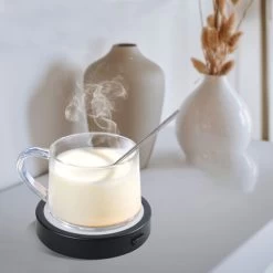 Coffee Mug Warmer For Desk Auto Shut Off USB, Electric Beverage Warmer For Coffee,Cocoa,Tea,Milk Black -Kitchen Appliances Discounts 77432074 4