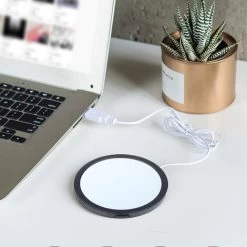 Coffee Mug Warmer For Desk Auto Shut Off USB, Electric Beverage Warmer For Coffee,Cocoa,Tea,Milk Black -Kitchen Appliances Discounts 77432074 5