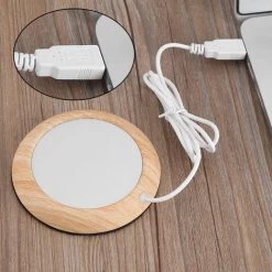 USB Coffee Mug Warmer, Wood Grain Cup Warmer Beverage Mug Heat Mat Water Milk Warmer Plate Shallow Wood Grain 10 USB Coffee Mug Warmer, Wood Grain Cup Warmer Beverage Mug Heat Mat Water Milk Warmer Plate Shallow Wood Grain -Kitchen Appliances Discounts 77432283 4