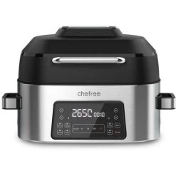 CHEFREE AFG01 - Air Fryers 6L&1650W - Indoor Grill Oven Combo - 8 In 1 Smart XL Electric Grill With Griddle