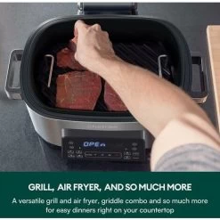 CHEFREE AFG01 - Air Fryers 6L&1650W - Indoor Grill Oven Combo - 8 In 1 Smart XL Electric Grill With Griddle -Kitchen Appliances Discounts 78319717 4