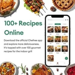 CHEFREE AFG01 - Air Fryers 6L&1650W - Indoor Grill Oven Combo - 8 In 1 Smart XL Electric Grill With Griddle -Kitchen Appliances Discounts 78319717 5