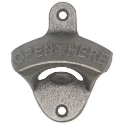 Wall Mounted Bottle Opener Bar Silver