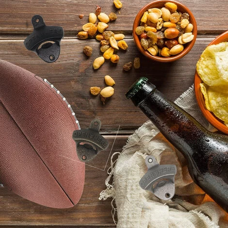 Wall Mounted Bottle Opener Bar Silver 6 Wall Mounted Bottle Opener Bar Silver - Image 5