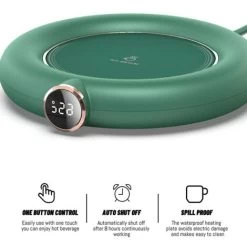 Coffee Mug Warmer&Cup Warmer For Office Desk Use, Electric Beverage Warmer, Coffee Warmer Plate For Cocoa Green -Kitchen Appliances Discounts 78326969 3
