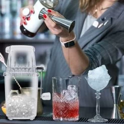 Manual Ice Crusher, Ice Crusher With Stainless Steel Blades, Portable Shaving Ice Maker, Easy To Use, Fast Crushing Ice Crusher For Cocktails And Smoothies -Kitchen Appliances Discounts 78699893 4