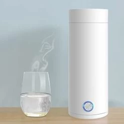 Travel Kettle, Portable Kettle For Healthy Drinks, Fast Boiling, Auto Shut-Off Small Kettle, Small 400ml Kettle (White) -Kitchen Appliances Discounts 78703062 4