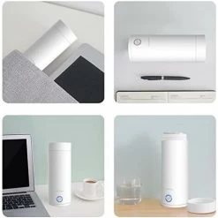 Travel Kettle, Portable Kettle For Healthy Drinks, Fast Boiling, Auto Shut-Off Small Kettle, Small 400ml Kettle (White) -Kitchen Appliances Discounts 78703062 5