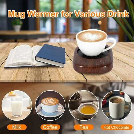 Cup Warmer For Coffee, Cocoa, Tea, Milk, Drinks, Cup Warmer With 3 Adjustable Temperature Settings (up To 149℉/65℃) 4 Cup Warmer For Coffee, Cocoa, Tea, Milk, Drinks, Cup Warmer With 3 Adjustable Temperature Settings (up To 149℉/65℃) - Image 2