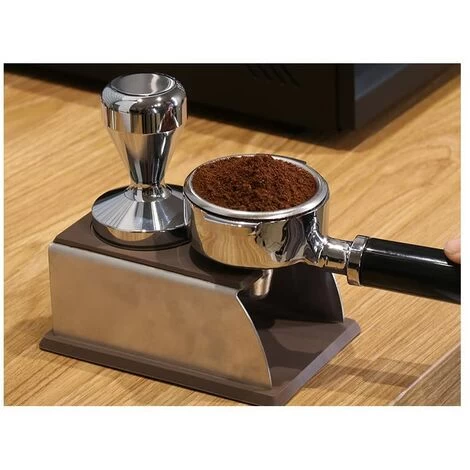 Coffee Tamper Mat Holder Stainless Steel And Silicone Tamper Powder Maker Holder For Espresso Portafilter, Barista Accessories For Beginners And (Black) 5 Coffee Tamper Mat Holder Stainless Steel And Silicone Tamper Powder Maker Holder For Espresso Portafilter, Barista Accessories For Beginners And (Black) - Image 3