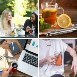 Tea Infuser 2 Pack Loose Tea Infuser Tea Steeper With Long Handle -Kitchen Appliances Discounts 78706775 3