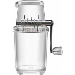 White Polypropylene Ice Breaker - Hand Shaved Ice Maker Portable Hand Crank Ice Breaker Housekeeping Manual Ice Shaver Kitchen Tools