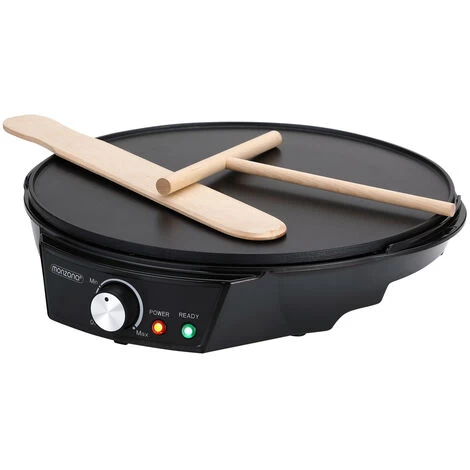 Monzana Crêpes Maker Crepes Non-Stick Coating 1200W Stepless Temperature 30cm BPA Free LED Including Dough Distributor Spatula 3 Monzana Crêpes Maker Crepes Non-Stick Coating 1200W Stepless Temperature 30cm BPA Free LED Including Dough Distributor Spatula