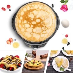 Monzana Crêpes Maker Crepes Non-Stick Coating 1200W Stepless Temperature 30cm BPA Free LED Including Dough Distributor Spatula 10 Monzana Crêpes Maker Crepes Non-Stick Coating 1200W Stepless Temperature 30cm BPA Free LED Including Dough Distributor Spatula -Kitchen Appliances Discounts 78779748 4