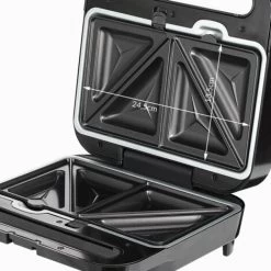 Monzana Sandwich Maker 3-in-1 Sandwich Toaster 3 Removable Sandwich Grill Waffle Plates 1000W Non-Stick Coating -Kitchen Appliances Discounts 79008182 3