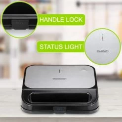 Monzana Sandwich Maker 3-in-1 Sandwich Toaster 3 Removable Sandwich Grill Waffle Plates 1000W Non-Stick Coating -Kitchen Appliances Discounts 79008182 5