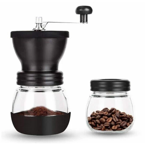 Manual Coffee Grinder Adjustable Coarse Ceramic Grinder Hand Held Coffee Grinder Compact Crank Handle For Home, Office And Travel With Brush, Spoon 4 Manual Coffee Grinder Adjustable Coarse Ceramic Grinder Hand Held Coffee Grinder Compact Crank Handle For Home, Office And Travel With Brush, Spoon - Image 2