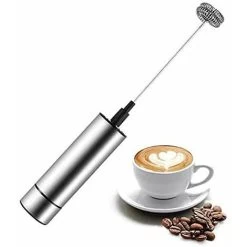 Electric Milk Frother, BR-Vie Milk Frother, Stainless Steel Milk Frother, And Cold Frother For Coffees, Espressos, Lattes, Cappuccinos