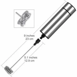 Electric Milk Frother, BR-Vie Milk Frother, Stainless Steel Milk Frother, And Cold Frother For Coffees, Espressos, Lattes, Cappuccinos -Kitchen Appliances Discounts 80272769 3