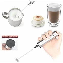 Electric Milk Frother, BR-Vie Milk Frother, Stainless Steel Milk Frother, And Cold Frother For Coffees, Espressos, Lattes, Cappuccinos -Kitchen Appliances Discounts 80272769 5