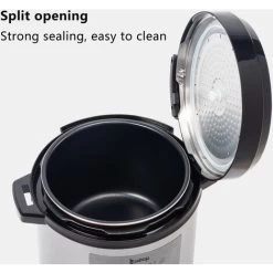 1000W Electric Pressure Cooker Push-button Stainless Steel 13 In 1 Cooking Mode,6QT Stainless Steel Color 11 1000W Electric Pressure Cooker Push-button Stainless Steel 13 In 1 Cooking Mode,6QT Stainless Steel Color -Kitchen Appliances Discounts 80314431 5