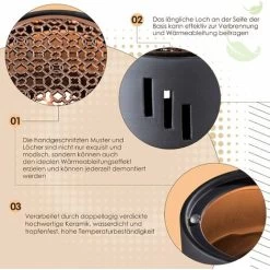 Ceramic Teapot Warmer Candle Warmer Stand Tea With Metal Rack Tea Stove Milk Warmer For Home Coffee Milk Tea (without Candle) READCLY -Kitchen Appliances Discounts 80962936 3