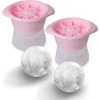 Large Spherical Ice Cube Trays 6 Cm Set Of 2 (pink) -Kitchen Appliances Discounts 81451529 1