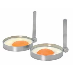 KitchenCraft Stainless Steel Round Egg Rings, Set Of Two