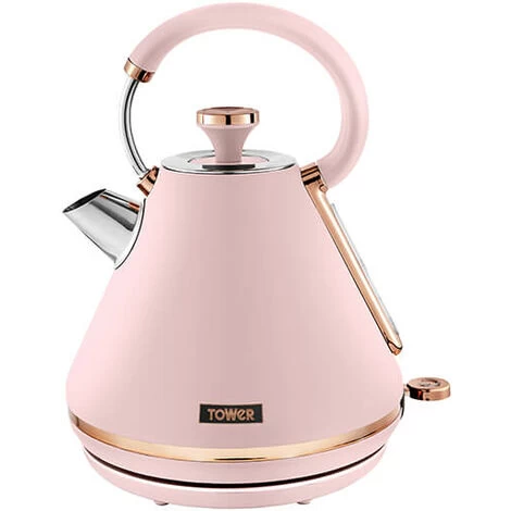 Tower Cavaletto Pyramid Kettle And 2 Slice Toaster Set Pink 5 Tower Cavaletto Pyramid Kettle And 2 Slice Toaster Set Pink - Image 3