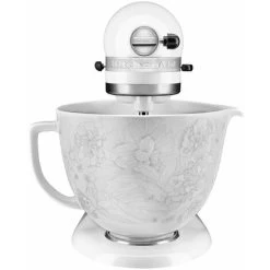 KitchenAid Artisan Mixer 156 White & Whisper Floral Ceramic Bowl With Free Gift -Kitchen Appliances Discounts 83668636 4