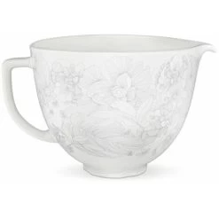 KitchenAid Artisan Mixer 156 White & Whisper Floral Ceramic Bowl With Free Gift -Kitchen Appliances Discounts 83668636 5