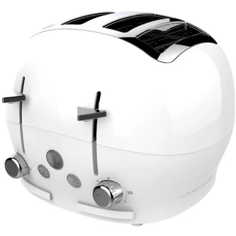 The Funky Appliance Company 4 Slice Toaster White 3 The Funky Appliance Company 4 Slice Toaster White