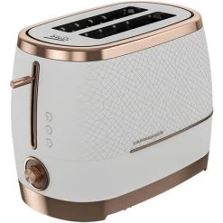 Beko Off White & Rose Gold Cosmopolis Dome Kettle & 2 Slice Toaster Set -Kitchen Appliances Discounts 83670608 5