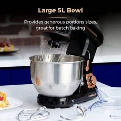 Tower Stand Mixer Rose Gold 5 Litre Stainless Steel Bowl Black -Kitchen Appliances Discounts 83670895 4