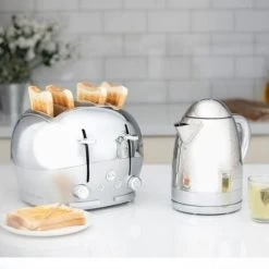 The Funky Appliance Company 1.7 Litre Kettle And 4 Slice Toaster Set Chrome 10 The Funky Appliance Company 1.7 Litre Kettle And 4 Slice Toaster Set Chrome -Kitchen Appliances Discounts 83670960 4