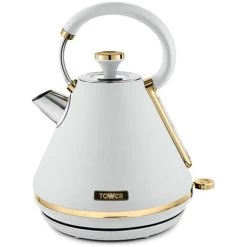 Tower Cavaletto Pyramid Kettle And 2 Slice Toaster Set Optic White -Kitchen Appliances Discounts 83671076 3