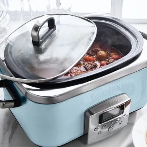 GreenPan Non-Stick Slow Cooker 6L Blue 6 GreenPan Non-Stick Slow Cooker 6L Blue - Image 4