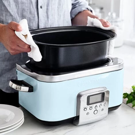 GreenPan Non-Stick Slow Cooker 6L Blue 7 GreenPan Non-Stick Slow Cooker 6L Blue - Image 5