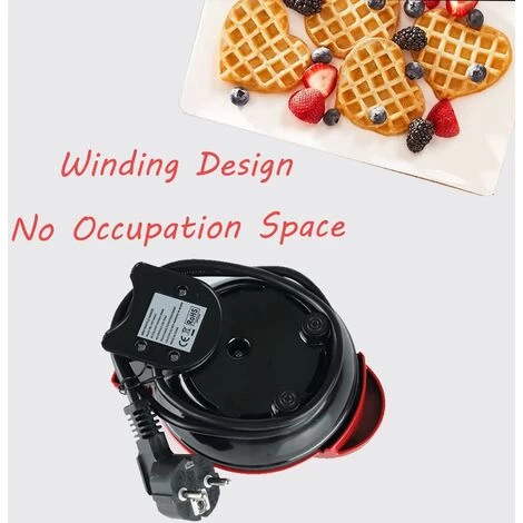 Mini Waffle Maker, Waffle Makers Small Waffle Machine With Non-stick Coating, For Children's Birthday Parties 7 Mini Waffle Maker, Waffle Makers Small Waffle Machine With Non-stick Coating, For Children's Birthday Parties - Image 5