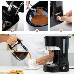 Filter Coffee Maker Machine Instant Anti-Drip 12 Cups 800W 1.5L Jug Geepas -Kitchen Appliances Discounts 83743697 4