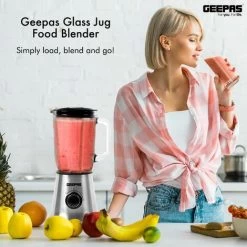 Food Blender Smoothie Maker Ice Milkshake Fruit Juicer Glass Jug 700W Geepas -Kitchen Appliances Discounts 83743703 5