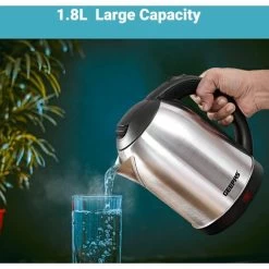 Electric Kettle Stainless Steel Cordless Jug 1.8L Overheat Protection Geepas -Kitchen Appliances Discounts 83743717 4