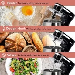 Stand Mixer 5L Mixing Bowl Beater Dough Hook 6Speed 1000W Stainless Steel Geepas 10 Stand Mixer 5L Mixing Bowl Beater Dough Hook 6Speed 1000W Stainless Steel Geepas -Kitchen Appliances Discounts 83743780 4