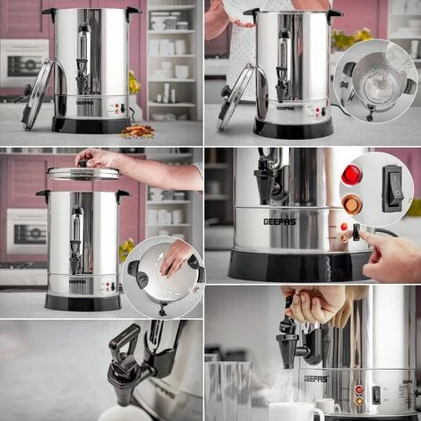 Commercial Catering Urn Kitchen Hot Water Boiler Tea Coffee Stainless Steel 15L 5 Commercial Catering Urn Kitchen Hot Water Boiler Tea Coffee Stainless Steel 15L - Image 3