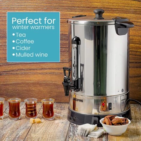 Commercial Catering Urn Kitchen Hot Water Boiler Tea Coffee Stainless Steel 15L 7 Commercial Catering Urn Kitchen Hot Water Boiler Tea Coffee Stainless Steel 15L - Image 5