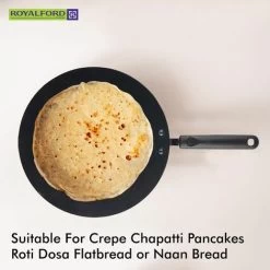 Pan Pancake Roti Tawa Dosa Chapati Flatbread Crepe Tortilla Tava 28cm Royalford -Kitchen Appliances Discounts 83743835 4