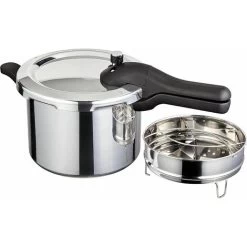 Judge 5 Litre Pressure Cooker W Steamer Basket, Divider Insert & Trivet, Large