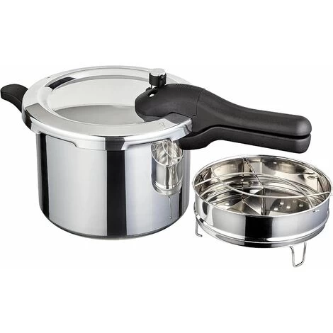 Judge 5 Litre Pressure Cooker W Steamer Basket, Divider Insert & Trivet, Large 3 Judge 5 Litre Pressure Cooker W Steamer Basket, Divider Insert & Trivet, Large